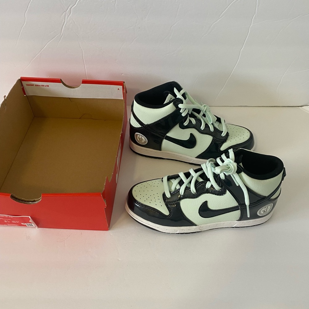 Nike Dunk High SE (PS) All-Star Shoes Barely Green-Black DD2313-300  Size 2.5 Y